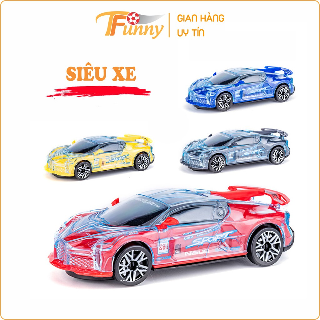 Đồ Chơi Ô Tô Cảnh Sát Phát Nhạc Phát Sáng, Tránh Vật Cản, T Funny, Nhựa ABS Siêu Bền, An Toàn