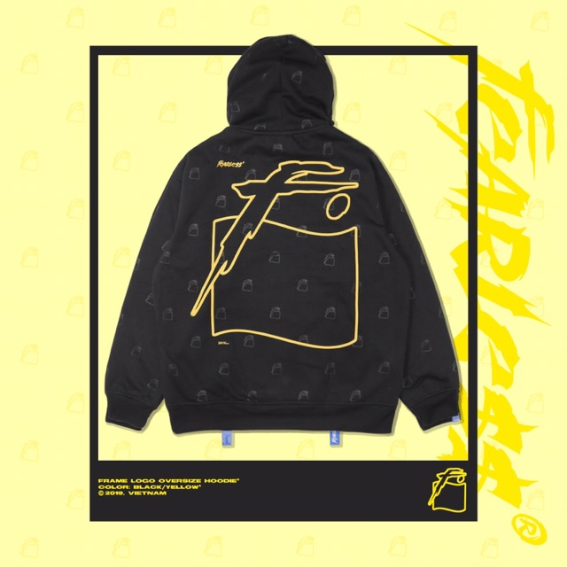 Áo Frame Logo Oversize Hoodie | WebRaoVat - webraovat.net.vn