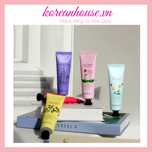 KEM DƯỠNG DA TAY MEDI FLOWER CHIẾT XUẤT TỪ HOA DƯỠNG ẨM VÀ TOẢ HƯƠNG HOA