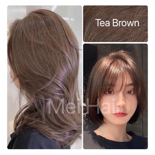 Nâu trà Tea Brown - Kèm trợ màu - Màu nhuộm tóc thời trang nội địa trung