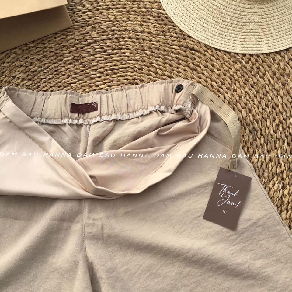 [size 40-75kg] Quần Short đũi bầu chất siêu thoáng mát có dây chun điều chỉnh vải nhệ mềm thoáng co dãn nhẹ