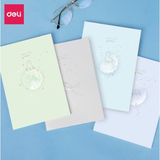 Sổ tay ghi chép khâu gáy a5 deli 60 trang - 1 quyển - fa560/ bìa ngẫu nhiên