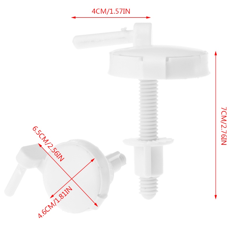 Bộ 2 Ốc Vít Nhựa Dùng Sửa Chữa Ghế Ngồi Toilet Chuyên Dụng