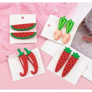 Set 2 chiếc kẹp mái trái cây hoa quả phong cách độc lạ 🤩