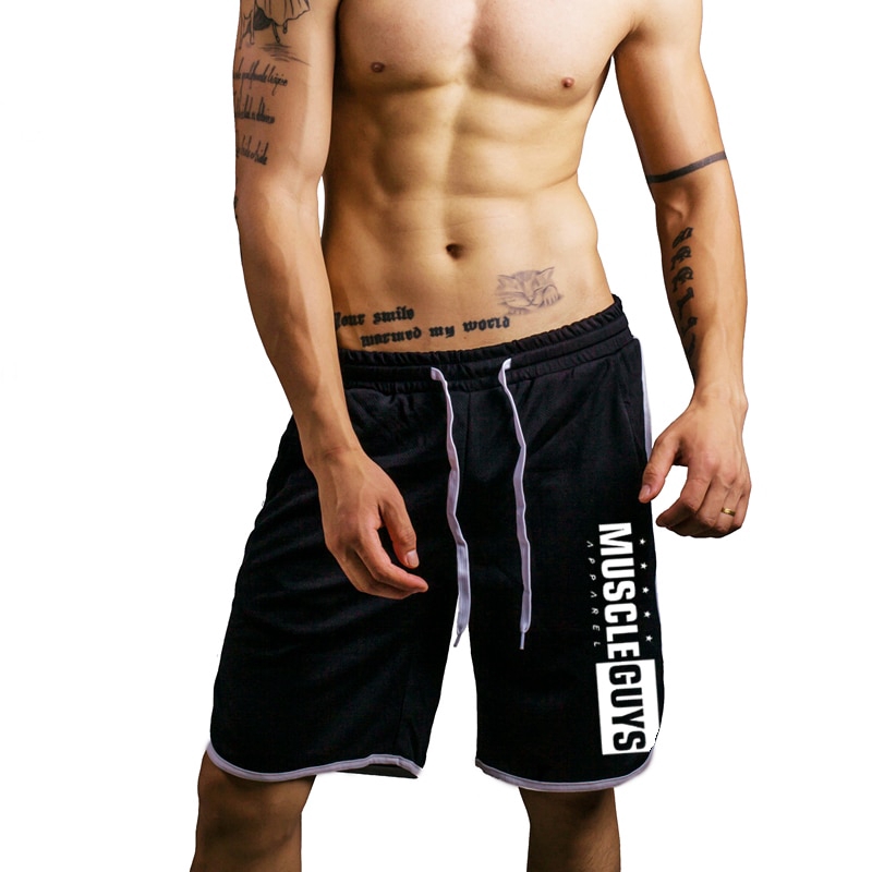 New Plus Size Fitness Mesh Sports Shorts Gym Men Fashion Brand Breathable Male Casual Shorts Comfortable Mens Bodybuilding