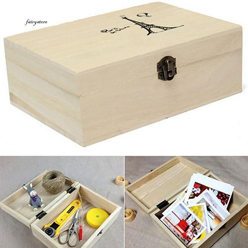 Hộp Gỗ Tự Nhiên Đựng Đồ Lưu Niệm Tiện Lợi