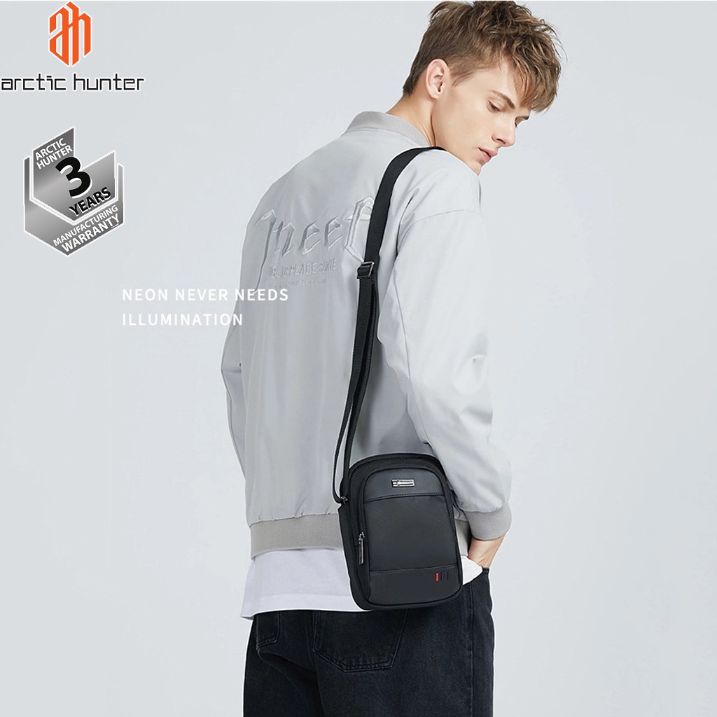 Túi đeo chéo nam Arctic Hunter K00061 chất liệu Oxford chống nước đựng Ipad, unisex nam nữ, thiết kế nhiều ngăn đa năng