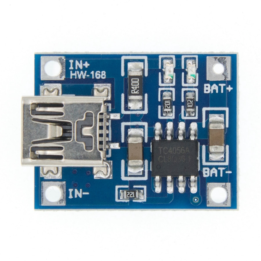 Mô Đun Sạc Pin lithium 18650 lithium Bảo Vệ 5v 1a micro usb Kép tp4056