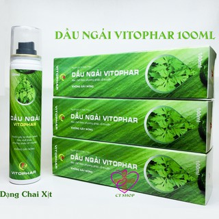 Dầu Ngải Vitophar 100ml (dạng chai xịt nhôm)