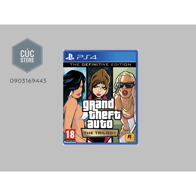 Đĩa chơi game PS4: Grand Theft Auto: The Trilogy – The Definitive Edition