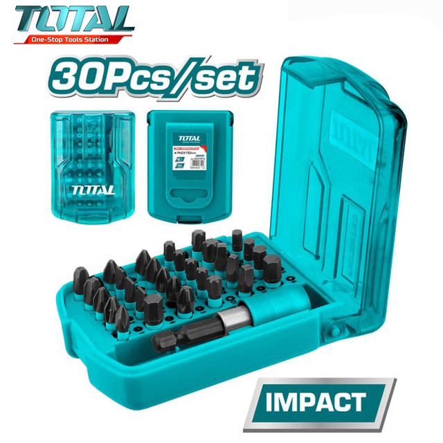 Bộ 30 mũi bắt vít đa năng 25mm Total TACSD18306