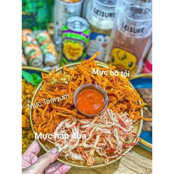 Mực xé sợi mix 3 vị hũ 300gram