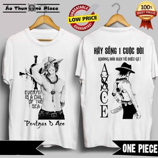 (Sale)Áo Thun In Hình Hỏa Quyền Portgas D. Ace Siêu Chất | ACE Đảo Hải Tặc Siêu Đẹp - Áo Thun One Piece