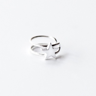 Bông Tai Bạc 925 Kẹp Vành STAR CUFF - Shimmer Silver