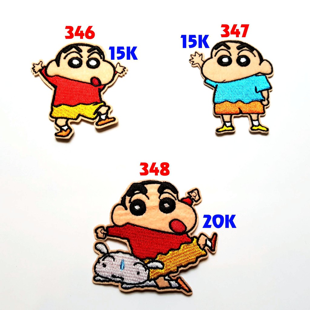 Sticker vải Shin chan
