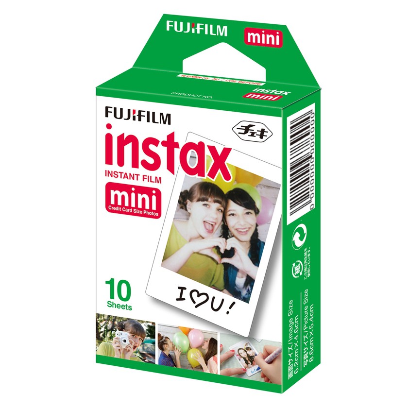 [Mã ELORDER5 giảm 10K đơn 20K] Hộp Film Instax Mini ( 10 Tấm ) - Chính Hãng - Date Cao