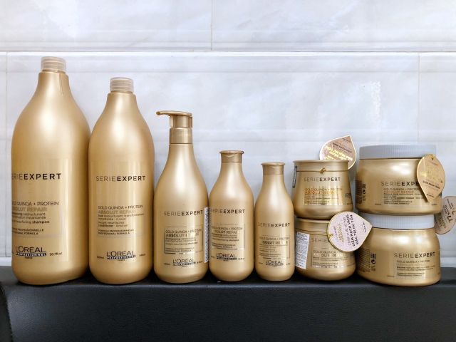 Hấp nhũ vàng loreal phục hồi tóc hư tổn 250ml | BigBuy360 - bigbuy360.vn