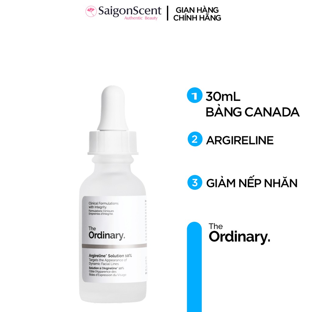 Tinh chất giảm nếp nhăn The Ordinary Argireline Solution 10% ( 30mL )