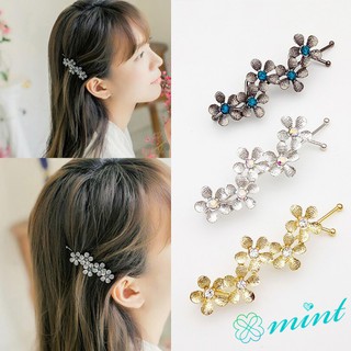 Kẹp tóc hình hoa 5 cánh đính đá lấp lánh dành cho nữ