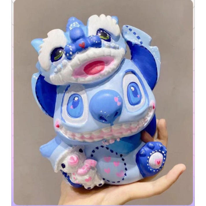 Tượng tô màu thạch cao stitch kì lân