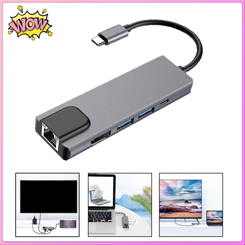 Dây Cáp Mở Rộng 5 Trong 1 Usb Type-C Hub Usb 3.0 100m