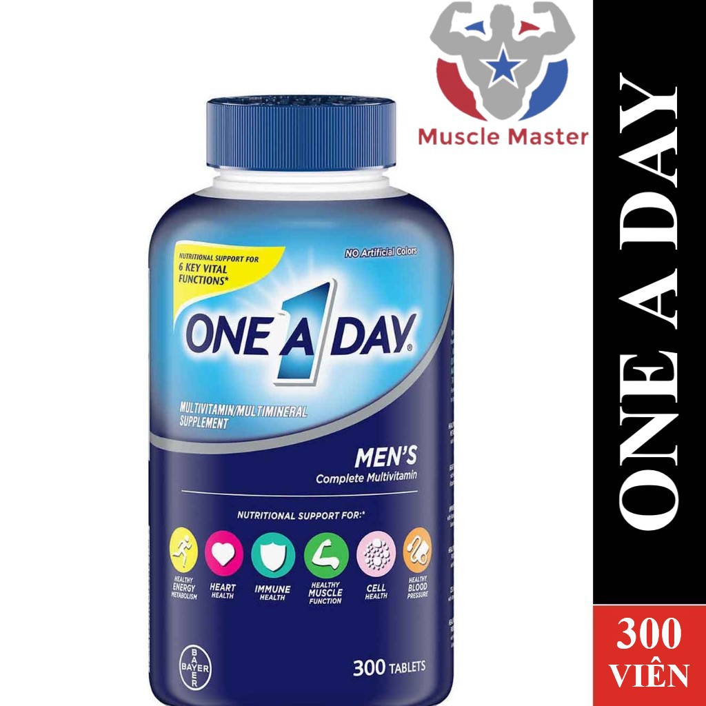 Thực Phẩm Bổ Sung Vitamin và Khoáng Chất Tổng Hợp One A Day Men's Multivitamin 300 Viên