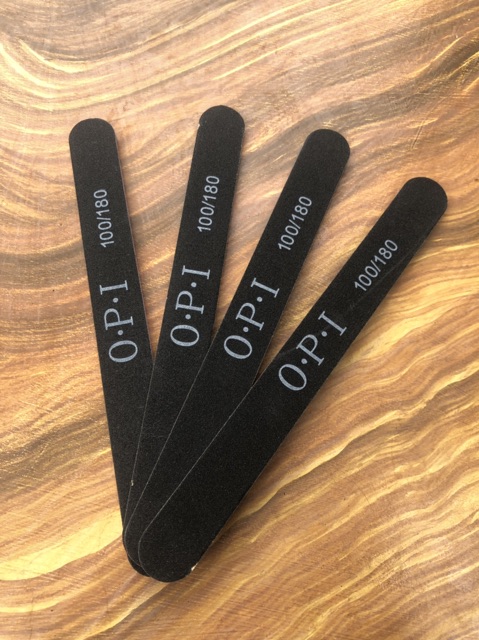 Dũa móng opi 100/180 loại mỏng màu đen dũa nail