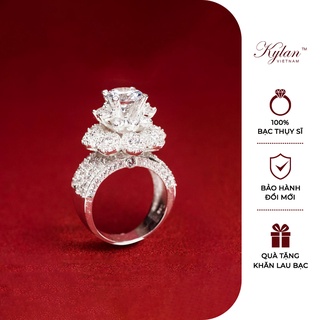 Nhẫn bạc nữ Kylan Silver KL0004 kim cương nhân tạo pháo hoa (không kèm hộp nhung)