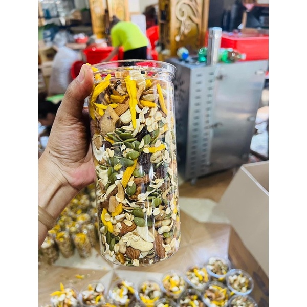 Granola sấy mật ong siêu hạt Trần Anh Food - Granola 500gr ăn kiêng giảm cân có yến mạch