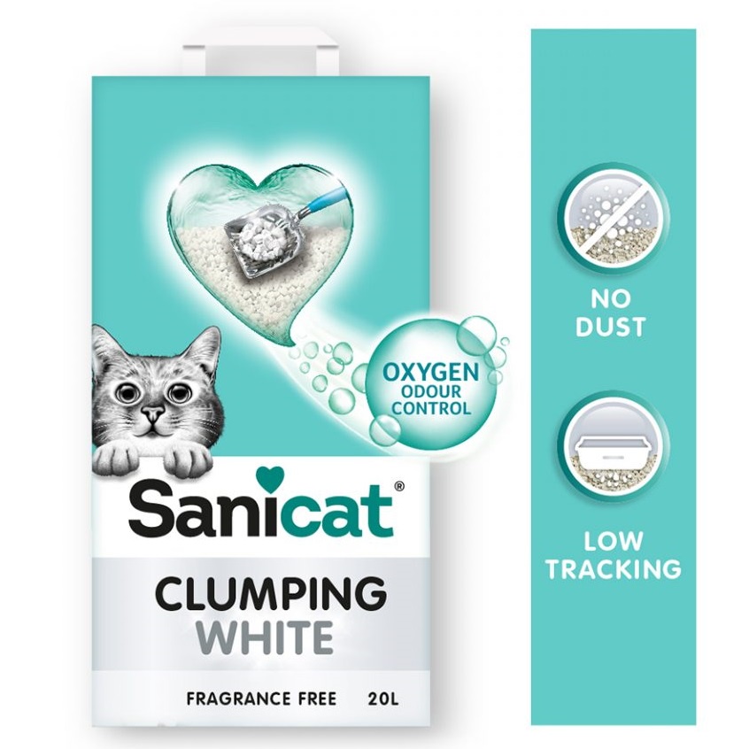 Cát vệ sinh cho mèo Sanicat Oxygen 8/10/20L