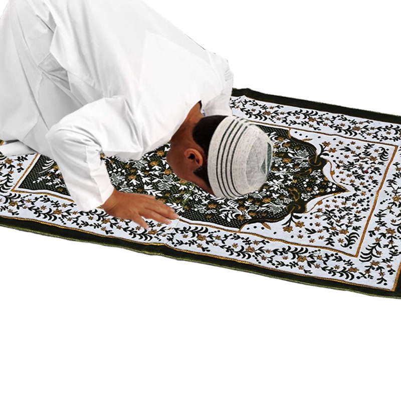 Thảm Cầu Nguyện In Hoa Tua Rua Phong Cách Hồi Giáo