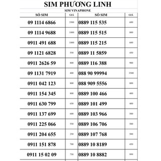 Sim VINA số đẹp
