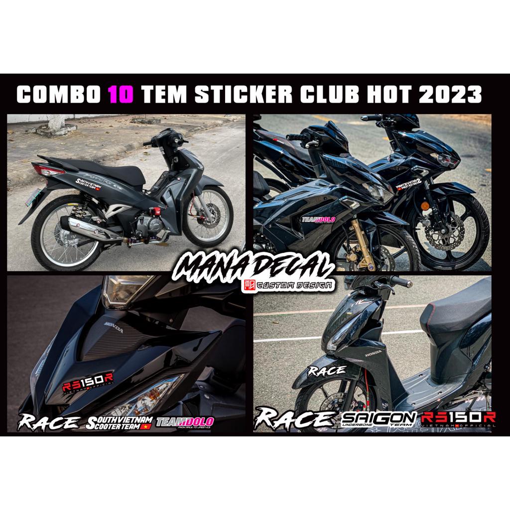 Combo giá rẻ logo các club racing hot 2023 team dolo, scooter , 9ride ...