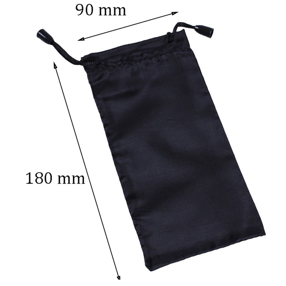 Set 5 túi dây rút đựng mắt kính bằng sợi micro màu trơn chống thấm nước