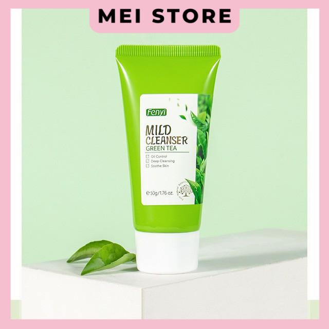 Sữa Rửa Mặt Trà Xanh Fenyi Green Tea Mild Cleanser Ngăn Ngừa Mụn Kiểm Soát Dầu 50g