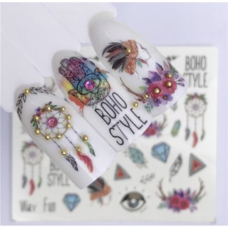 Decal nước 3D dán móng xinh 09