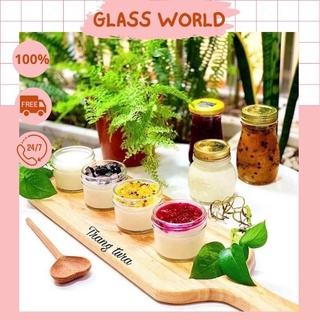 [ SAO KÊ CHUẨN GIÁ  ] 10 Hũ thủy tinh sữa chua JD MIỆNG RỘNG Size 100->600ML thích hợp làm caramen, sữa chua bánh flan