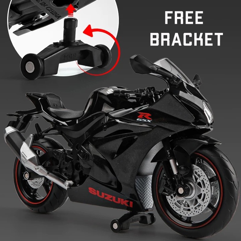 Mô Hình Xe Mô Tô Suzuki GSX R1000R Bằng Hợp Kim Tỉ Lệ 1: 12