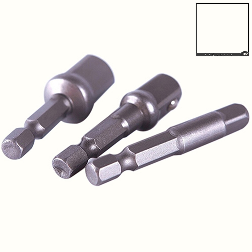 Bộ 3 Đầu Nối Chuyển Đổi Mata Bor Hex Shank 1 / 4 &quot;3 / 8&quot; 1 / 2 &quot;