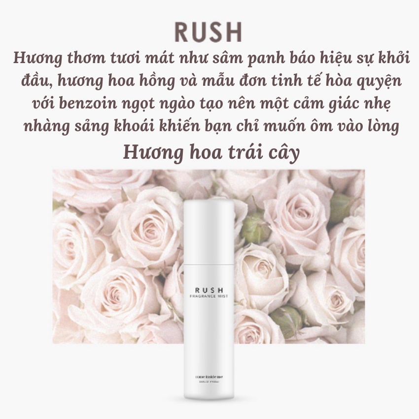 Xịt Thơm Body Tóc Hương Hoa Tươi Mát Come Inside Me Fragrance Body Mist 100ml- KOBE YOUNG