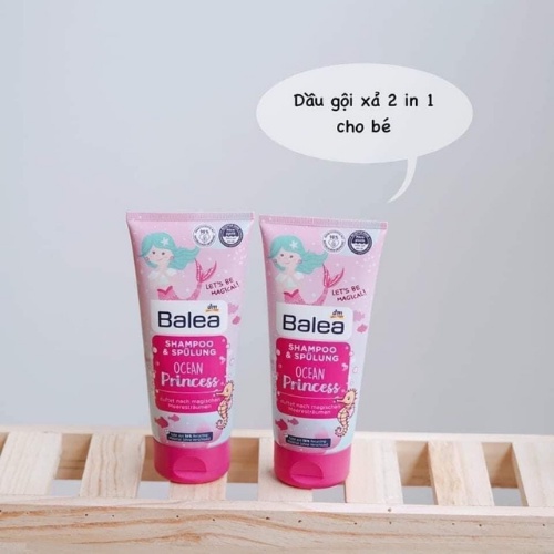 Dầu gội xả cho bé Balea Ocean Princess 2in1 nội địa Đức 200ml - Shop Melyca