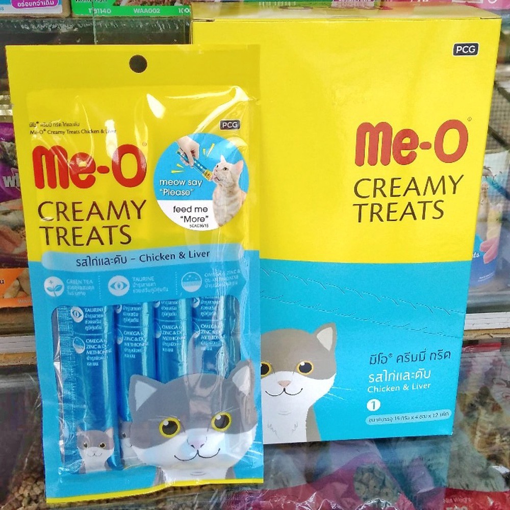 Đồ ăn Mèo Me-O bánh thưởng dạng kem - MeO Creamy Treats 60g