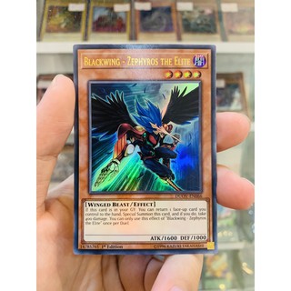 Thẻ Bài YugiOh! Mã DUOV-EN066 - Blackwing - Zephyros the Elite - Ultra Rare - 1st Edition