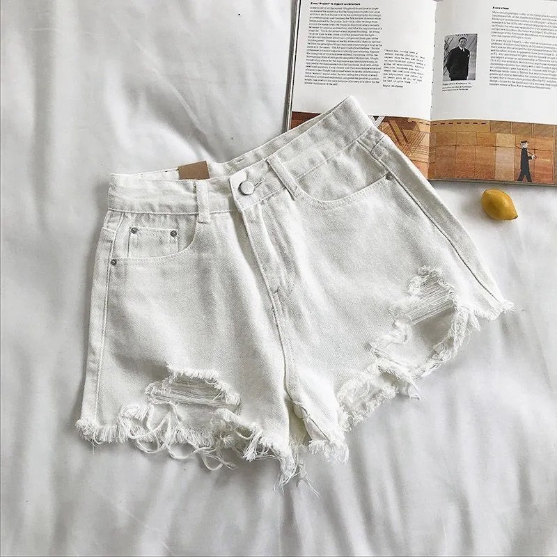 Quần short nữ bò rách Quần đùi nữ Quảng Châu cao cấp 4 màu đẹp