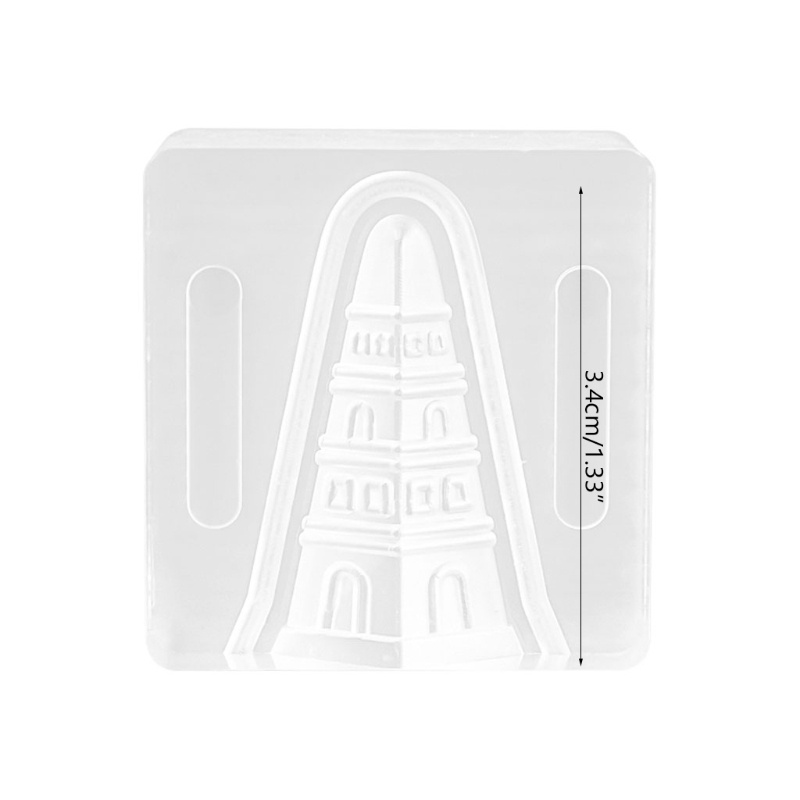 Khuôn làm nhang thơm hình tháp chùa bằng acrylic trong suốt DIY