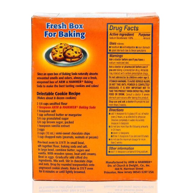 Bột Tẩy Trắng BAKING SODA 450Gr Giúp Rửa Mặt Tẩy Tế Bào Chết