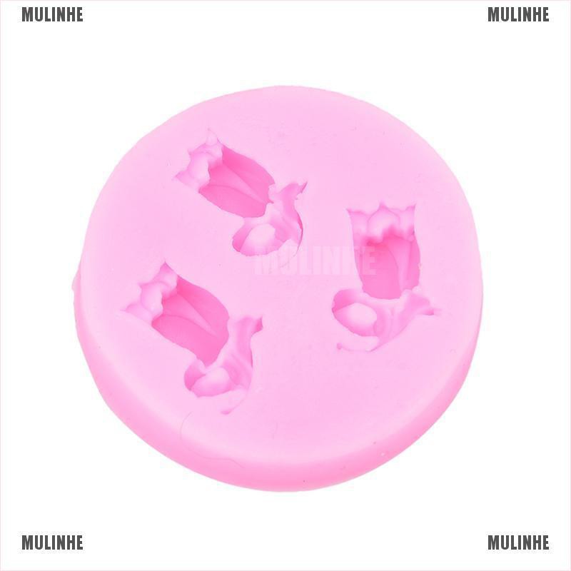 Khuôn Silicone Tạo Hình Hoa Tulip Trang Trí Bánh