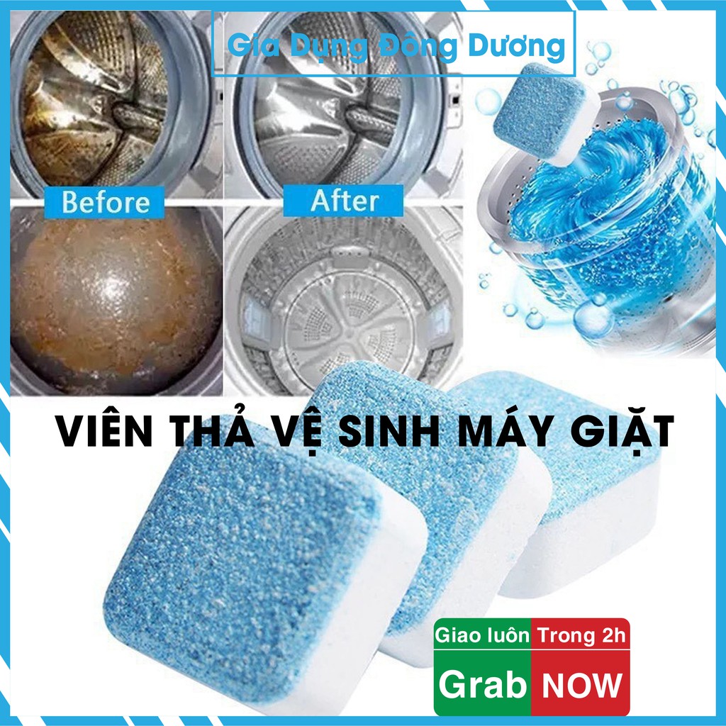 Viên Tẩy Vệ Sinh Lồng Máy GiặtI Diệt khuẩn và Tẩy chất cặn Lồng máy giặt hiệu quả