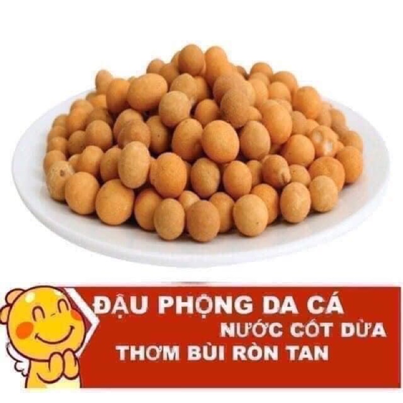 500Gr Đậu phộng da cá vị nước cốt dừa giòn, thơm loại ngon ăn vặt [Có Ship Hoả Tốc]