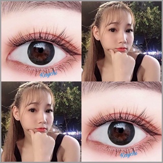 Lens mắt đen - kính áp tròng đen giãn tròng chỉ có 0 độ sử dụng 12 tháng